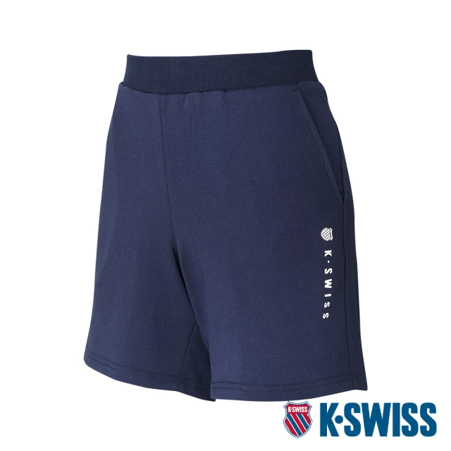 K-SWISS【K-SWISS】棉質短褲 Sweat Shorts-女-藍(198057-426)