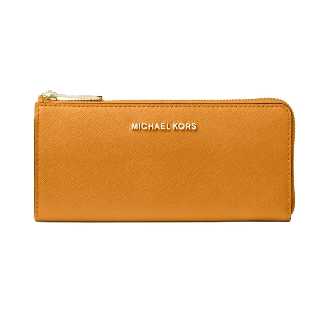 【Michael Kors】防刮皮革拉鍊長夾