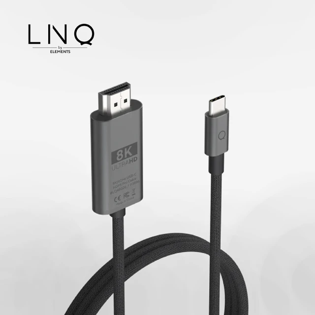 【LINQ】傳輸線(8K /60Hz UHD USB-C to HDMI 超高清影音傳輸線 200公分)