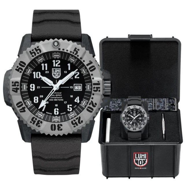 【LUMINOX 雷明時】MIL-SPEC 美國軍規腕錶 雙錶帶禮盒組(3351SET)