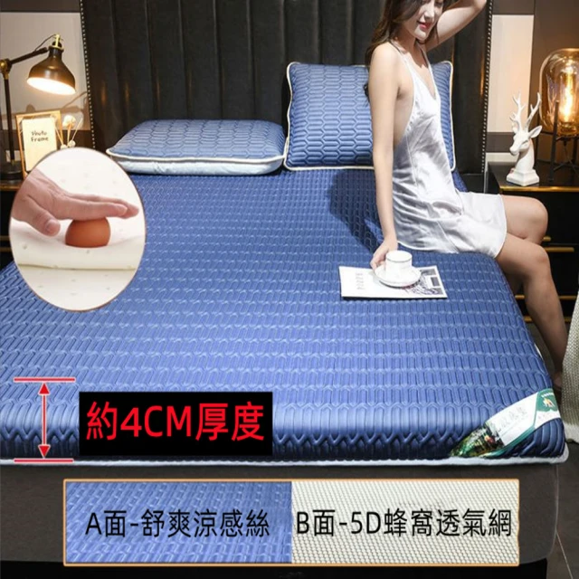 LooCa 防蟎10cm記憶床墊-搭配吸濕排汗布套(單大3.