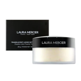 【LAURA MERCIER 蘿拉蜜思】煥顏透明蜜粉 #透明色(底妝霸主/小白餅/裸光蜜粉餅粉底/定妝/國際航空版)