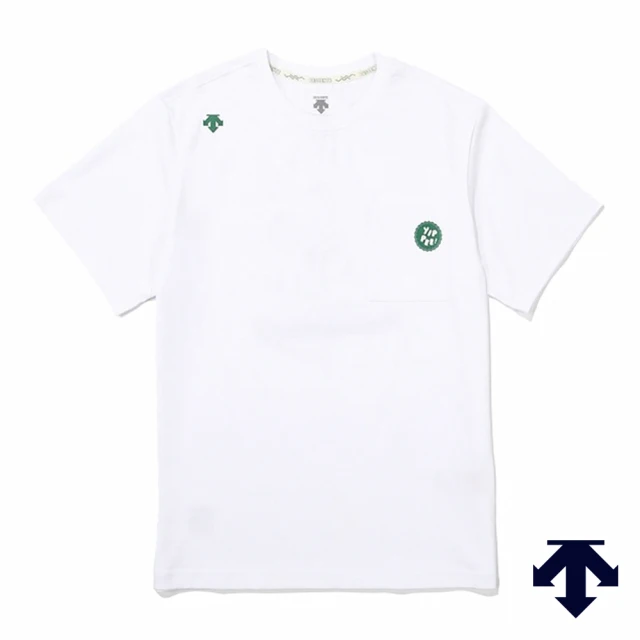 DESCENTE【DESCENTE】迪桑特 男士 白色短袖T恤(SN213ETS51-WHT0)