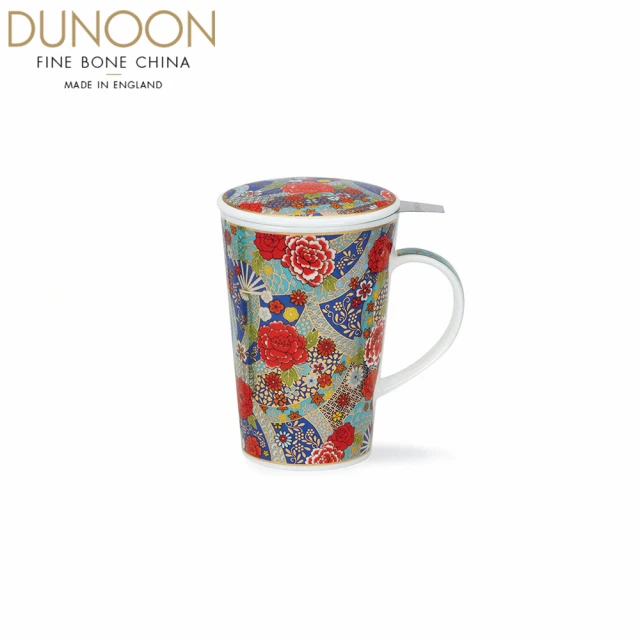 DUNOON【DUNOON】日本風情馬克杯三件組-440ml(100%英國製骨瓷馬克杯)