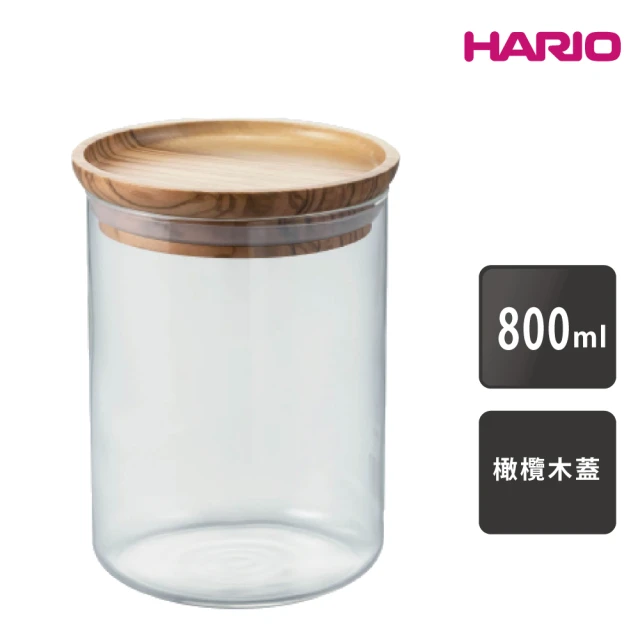 HARIO【HARIO】SIMPLY 玻璃保鮮罐／800ml(S-GCN-200-OV)