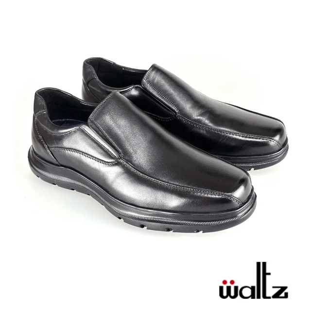 WaltzWaltz 磁力震動系列 素面側V 真皮紳士鞋(514087-02 華爾滋皮鞋)