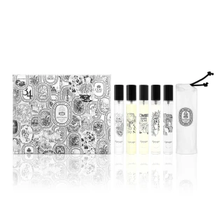 【Diptyque】經典淡香水禮盒 7.5ml*5(杜桑+玫瑰之水+影中之水+感官之水+希臘無花果-國際航空版)