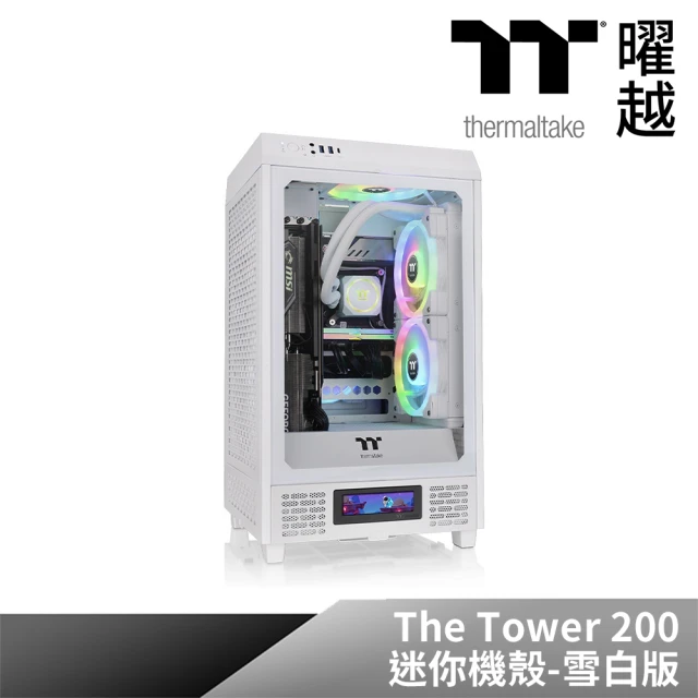 Thermaltake 曜越 透視The Tower 200 迷你機殼 雪白版(CA-1X9-00S6WN-00)