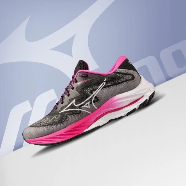MIZUNO 美津濃 女慢跑鞋 一起運動 WAVE RIDER 27 SSW 乳癌防治協會紀念款 23AW(J1GD235421)