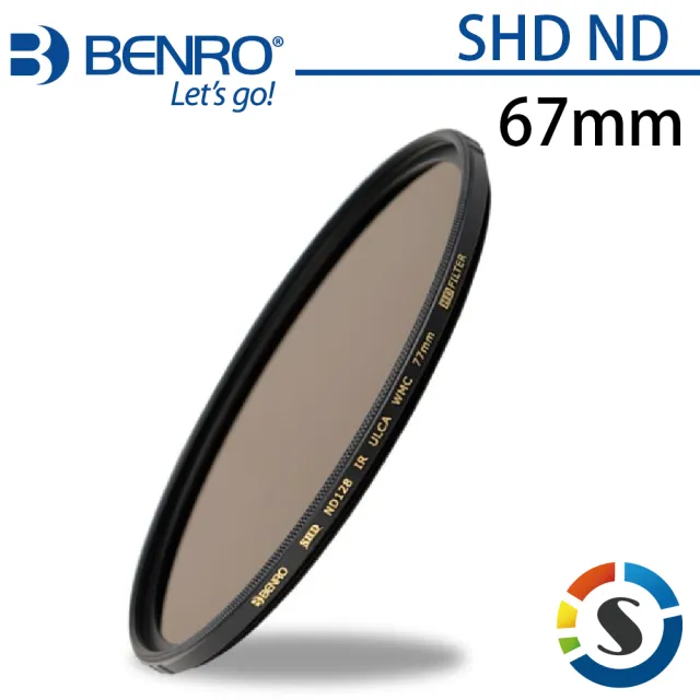 【BENRO百諾】圓形減光鏡 SHD ND 64/128/256/500/1000-67mm(勝興公司貨)