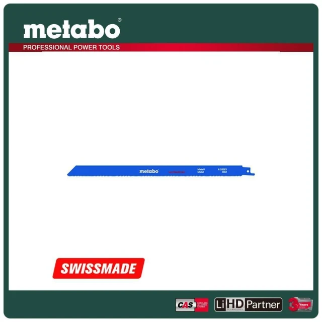 metabo 美達寶metabo 美達寶 金屬軍刀鋸片HEAVYMETAL 300X1.25mm5支/卡(628263000)