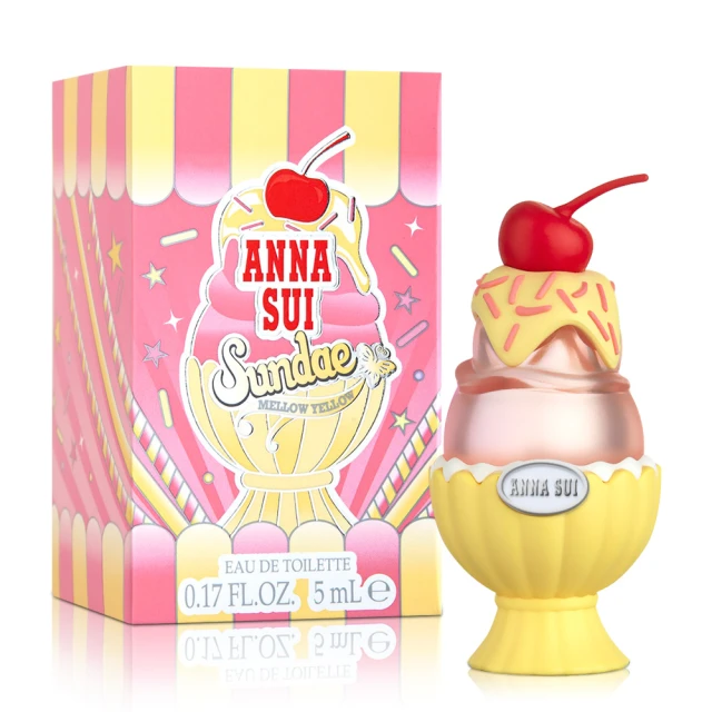 ANNA SUI 安娜蘇 組合-果漾聖代女性淡香水-樂夏百香小香5ml(專櫃公司貨)