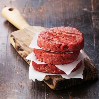 美國安格斯黑牛100%原肉漢堡排超殺組