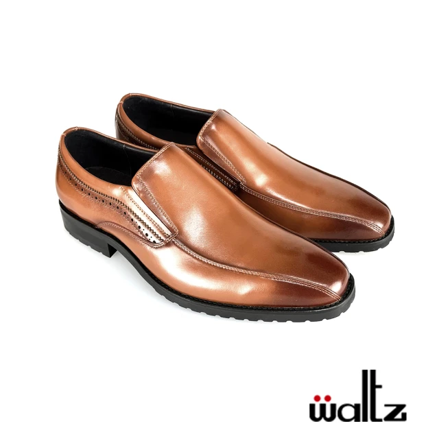 WaltzWaltz 上班族首選 側V切口真皮 紳士鞋 皮鞋(512063-06 華爾滋皮鞋)