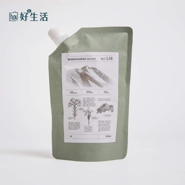 hoi!LAB hoi! LAB台灣百岳香氛精油擴香補充包300ml -玉山薔薇(多種味道任選)