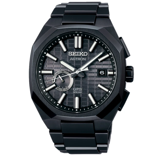 SEIKO 精工 Astron系列 GPS 稜角分明多邊形錶圈 鈦金屬 薄型衛星電波腕錶(SSJ015J1/3X62-0AA0SD)