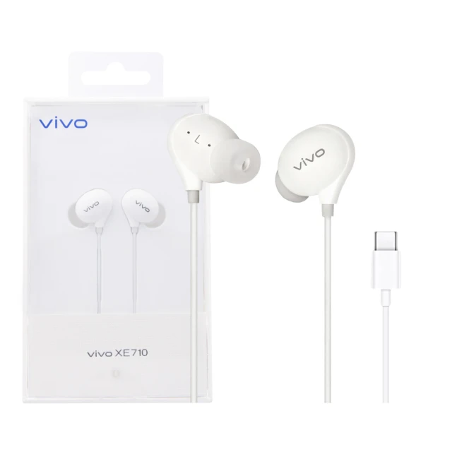 vivo 原廠 XE710 HiFi音質入耳式 Type-C線控耳機(盒裝)