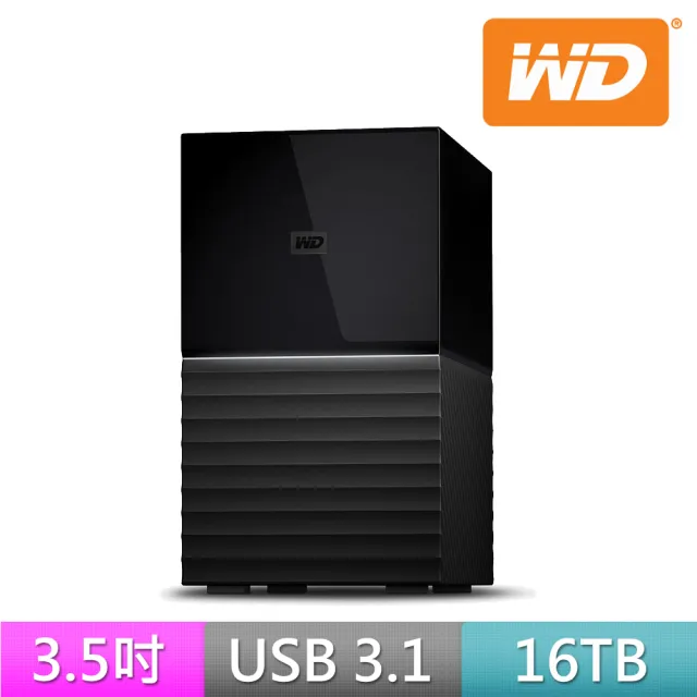 WD 16TB My Book Duo Desktop RAID External Hard Drive HDD， USB 3.1