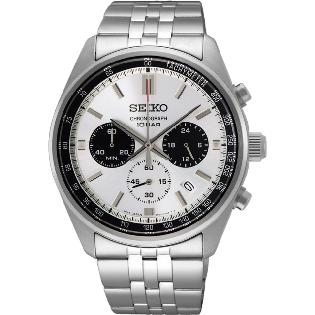 SEIKO 精工 CS系列 急速時刻計時腕錶(8T63-00W0S/SSB425P1)
