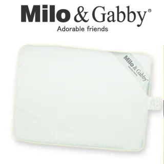 【美國Milo & Gabby】動物好朋友-超涼感排汗抗菌黑米枕+枕套組(多款任選)