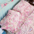 【絲薇諾】法蘭絨 植物花卉 四件式被套床包組 瑪格麗特(雙人加大6尺)