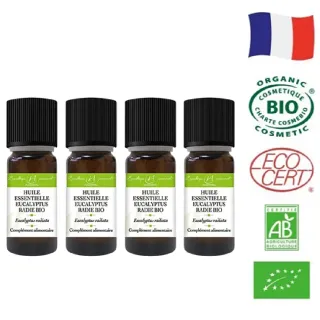 【即期品-法國原裝ALGOVITAL】有機尤加利精油(10ml/4瓶)