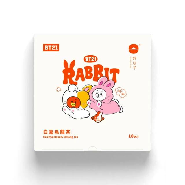 好日子大師茶 宇宙明星BT21茶包禮盒(白毫烏龍茶/10入)