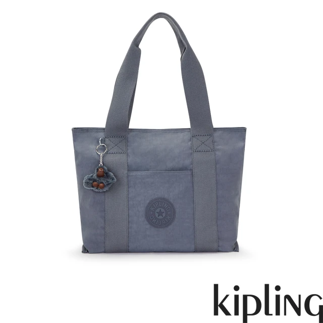 KIPLING 灰調寧靜藍手提包-ERA S