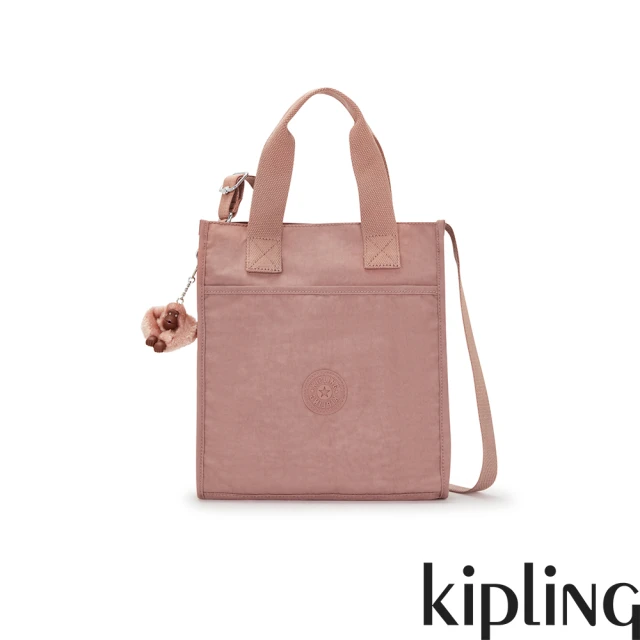 KIPLINGKIPLING 乾燥藕粉色手提斜背托特包-INARA M