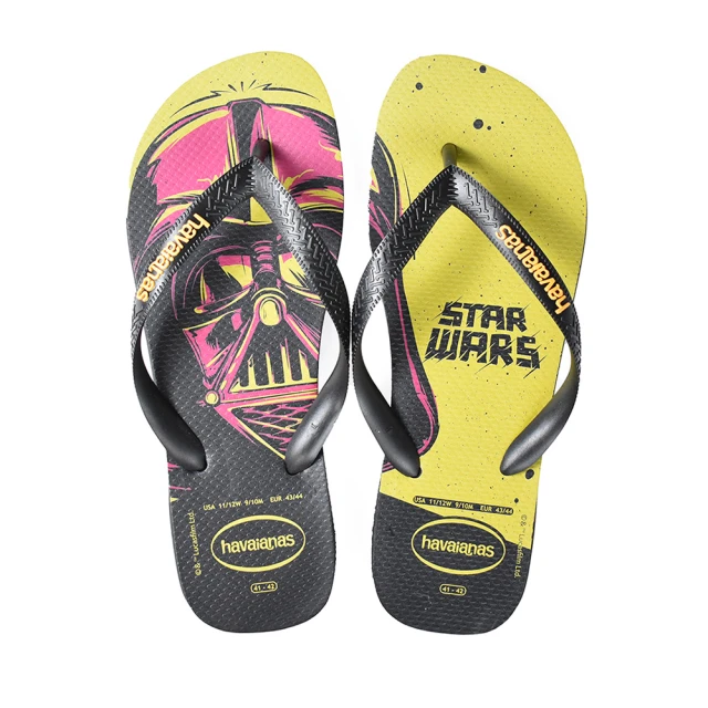 havaianas 哈瓦仕 STAR WARS系列 黑/黃 型號：00205巴西集品(巴西品牌、巴西拖鞋、人字拖、夾腳拖)