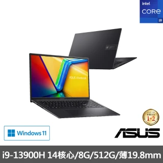 ASUS 500G行動固態硬碟組★ 17.3吋i9輕薄筆電(Vivobook 17X K3704VA/i9-13900H/8G/512G SSD/W11)