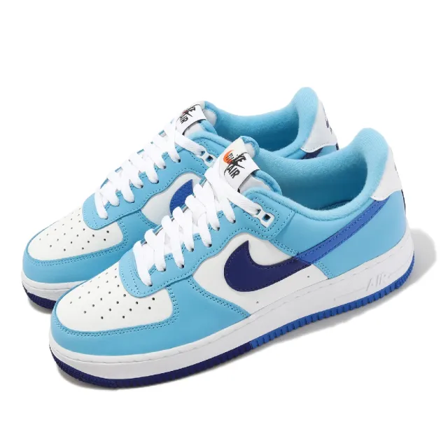 NIKE 耐吉】休閒鞋Air Force 1 07 LV8 男鞋藍白AF1 Light Photo Blue