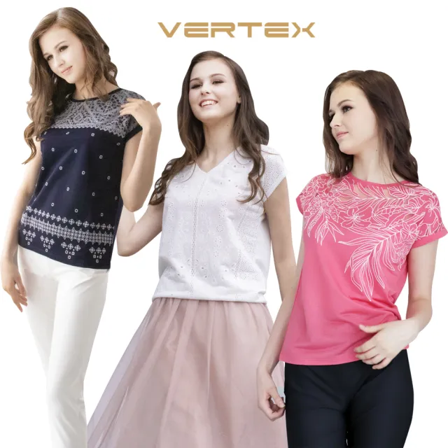 VERTEX法國設計激光蕾絲微風上衣2+1