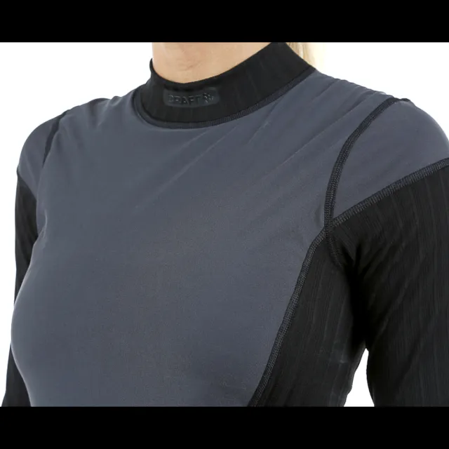【CRAFT】Active 2.0 女仕長袖防風排汗衣 1904500 黑灰(通風排汗 瑞典CRAFT windstopper)