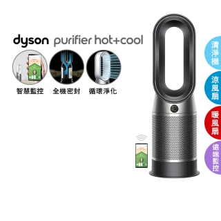 【dyson 戴森】HP07 Purifier Hot+Cool 三合一涼暖空氣清淨機(黑鋼色)
