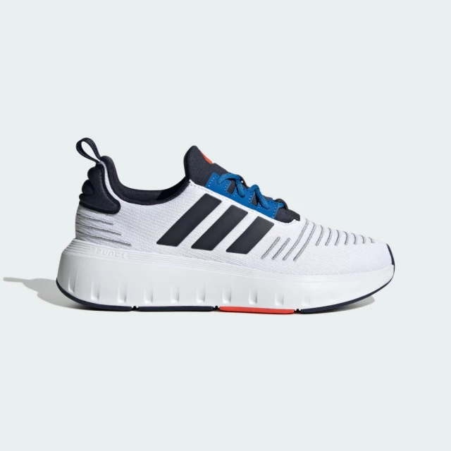 adidas 愛迪達adidas 愛迪達 運動鞋 童鞋 中童 大童 SWIFT RUN23 J 黑白藍 IE9993