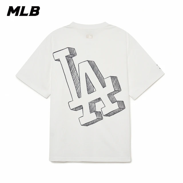 MLB 背後大Logo 短袖T恤 洛杉磯道奇隊(3ATSB0534-07WHS)