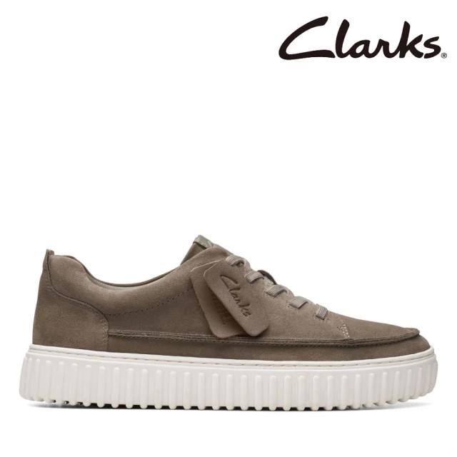 Clarks 男鞋Torhill Tie後提帶設計潮流厚底餅乾鞋 厚底鞋(CLM73954C)