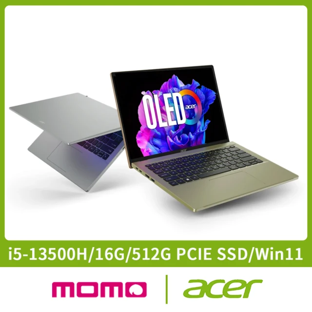 Acer Office★14吋i5 13代OLED輕薄筆電 (Swift Go/EVO/i5-13500H/16G/512G SSD/W11/SFG14-71)