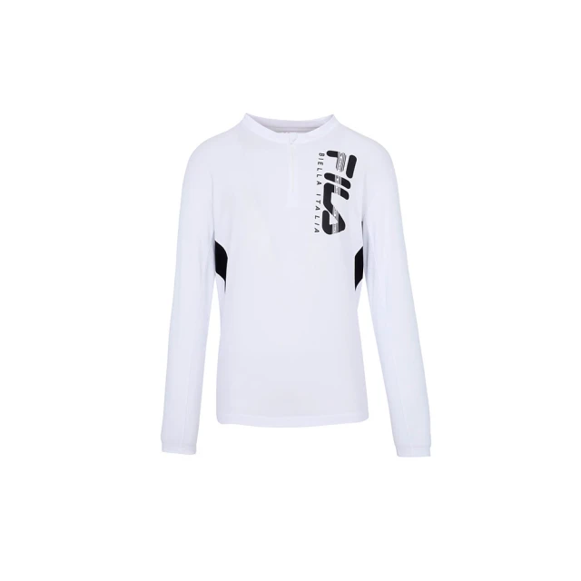 FILAFILA官方直營 男抗UV吸濕排汗T恤-白色(1TEX-5302-WT)