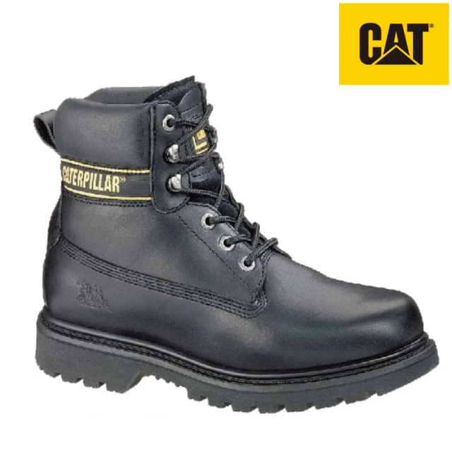 CAT HOLTON SRC 經典鋼頭鞋 簡約黑 男款(CA708026)