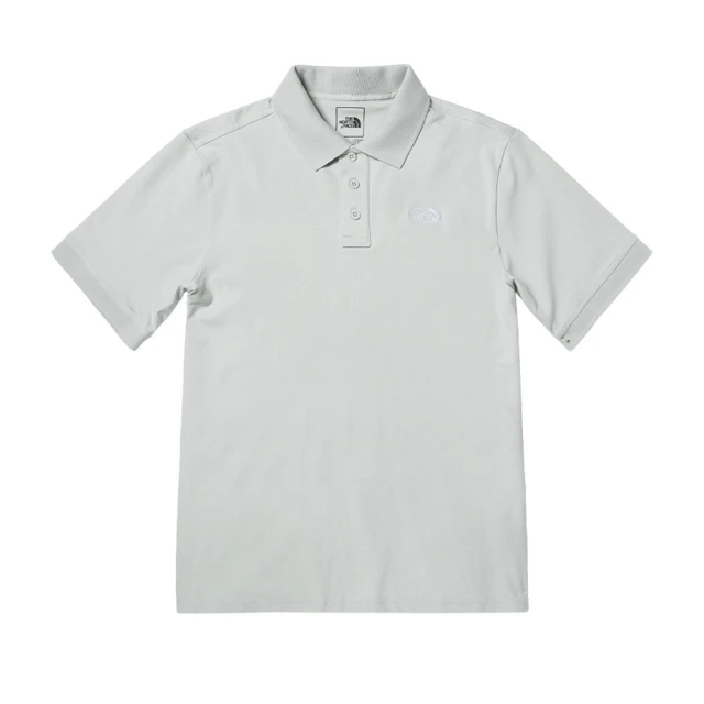 The North Face TNF 短袖POLO M S/S LOGO POLO - AP 男 灰(NF0A7WE89B8)