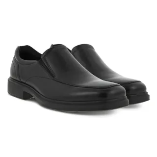 【ecco】HELSINKI 2 方頭紳士套入式正裝皮鞋 男鞋(黑色 50015401001)
