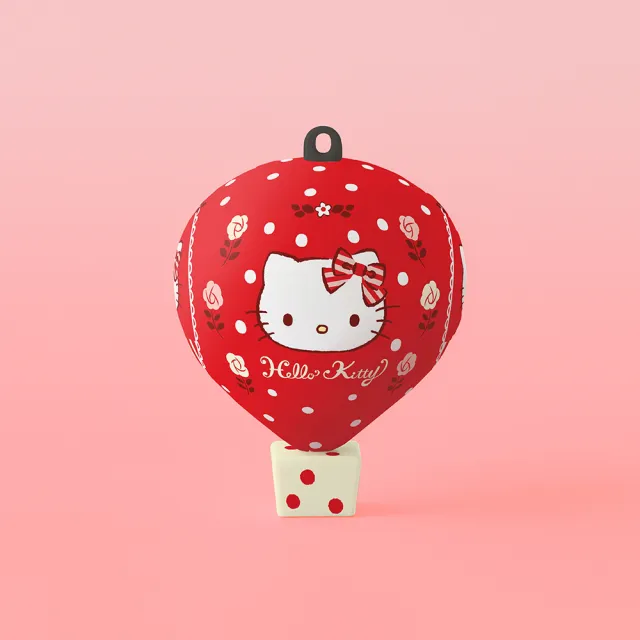 【Pintoo】28片立體造型鑰匙圈拼圖 - 熱氣球拼圖 - Hello Kitty - 甜心女孩