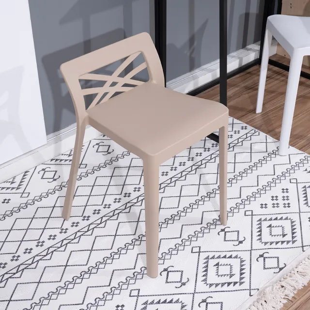【樂嫚妮】低背椅 短背椅 餐桌椅 塑膠椅 凳子(椅凳)