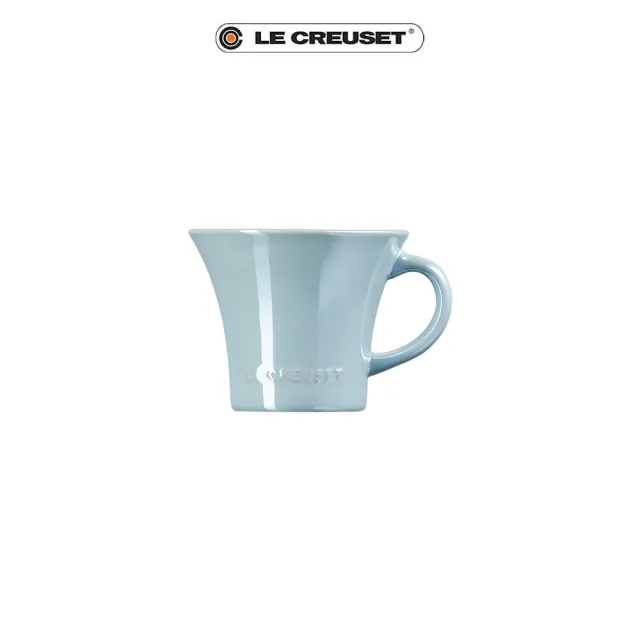 【Le Creuset】瓷器珠光薔薇英式午茶杯280ml(珠光藍)