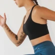 【AM ME SPORTY】yoga 瑜珈 Xross fit 超自在X型運動內衣(曜石黑)