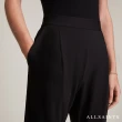 【ALLSAINTS】ALEIDA JERSEY 俐落修身打摺中腰西裝長褲-黑 WT111V(常規版型)