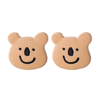 【MISA】韓國設計S925銀針可愛小熊造型耳環(S925銀針耳環 可愛耳環 小熊耳環)