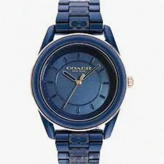 【COACH】COACH蔻馳女錶型號CH00106(寶藍色錶面寶藍錶殼寶藍陶瓷錶帶款)